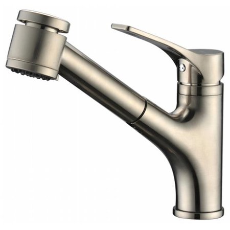 DAWN KITCHEN & BATH PRODUCTS INC Dawn Kitchen & Bath AB50 3709BN Single-Lever Pull-Out Spray Kitchen Faucet - Brushed Nickel AB50 3709BN